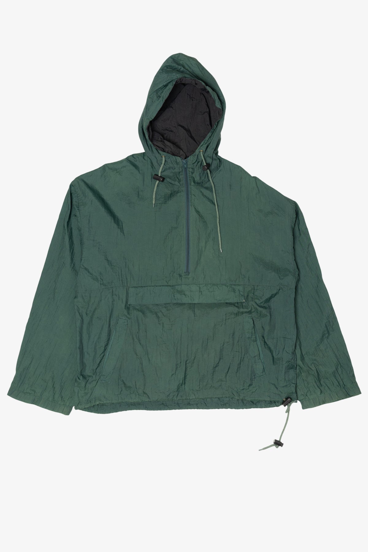Vintage Dark Green Honors Hooded Windbreaker Jacket (1990s)