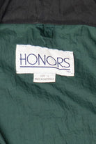 Vintage Dark Green Honors Hooded Windbreaker Jacket (1990s)