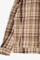 Vintage Brown Plaid Christopher & Banks Hooded Jacket (1990s)