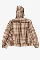 Vintage Brown Plaid Christopher & Banks Hooded Jacket (1990s)