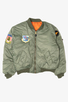 Vintage Reversible Rothco  Ultra Force Military Patches Bomber Jacket (1990s)