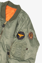 Vintage Reversible Rothco  Ultra Force Military Patches Bomber Jacket (1990s)