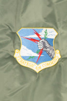 Vintage Reversible Rothco  Ultra Force Military Patches Bomber Jacket (1990s)