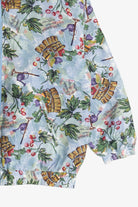 Vintage Basic Editions Fruit Garden Pattern Silk Jacket (1990s)