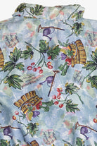 Vintage Basic Editions Fruit Garden Pattern Silk Jacket (1990s)