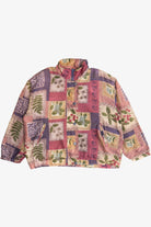 Vintage Stunt Sports Floral Grapevine Pattern Silk Jacket (1990s)