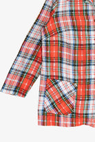 Vintage Bobbie June Plaid Lightweight Chore Coat (1980s)