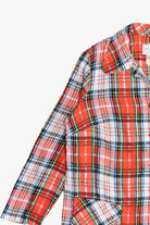 Vintage Bobbie June Plaid Lightweight Chore Coat (1980s)