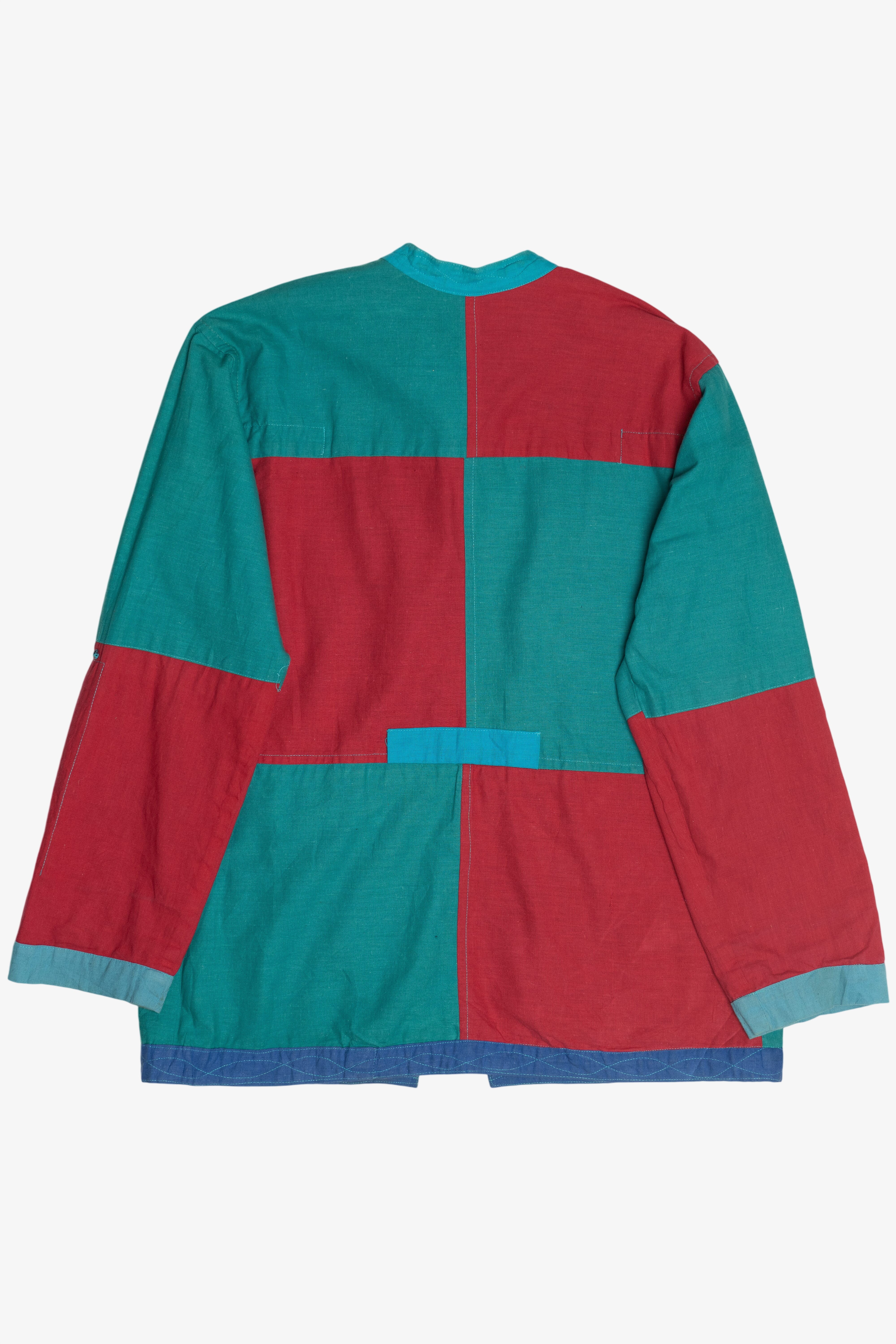 Vintage Nepalese Multi Pocket Reversible Patchwork Jacket (1990s