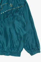 Vintage Bogari Silk Fringe Windbreaker Jacket (1980s)