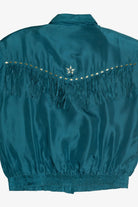 Vintage Bogari Silk Fringe Windbreaker Jacket (1980s)