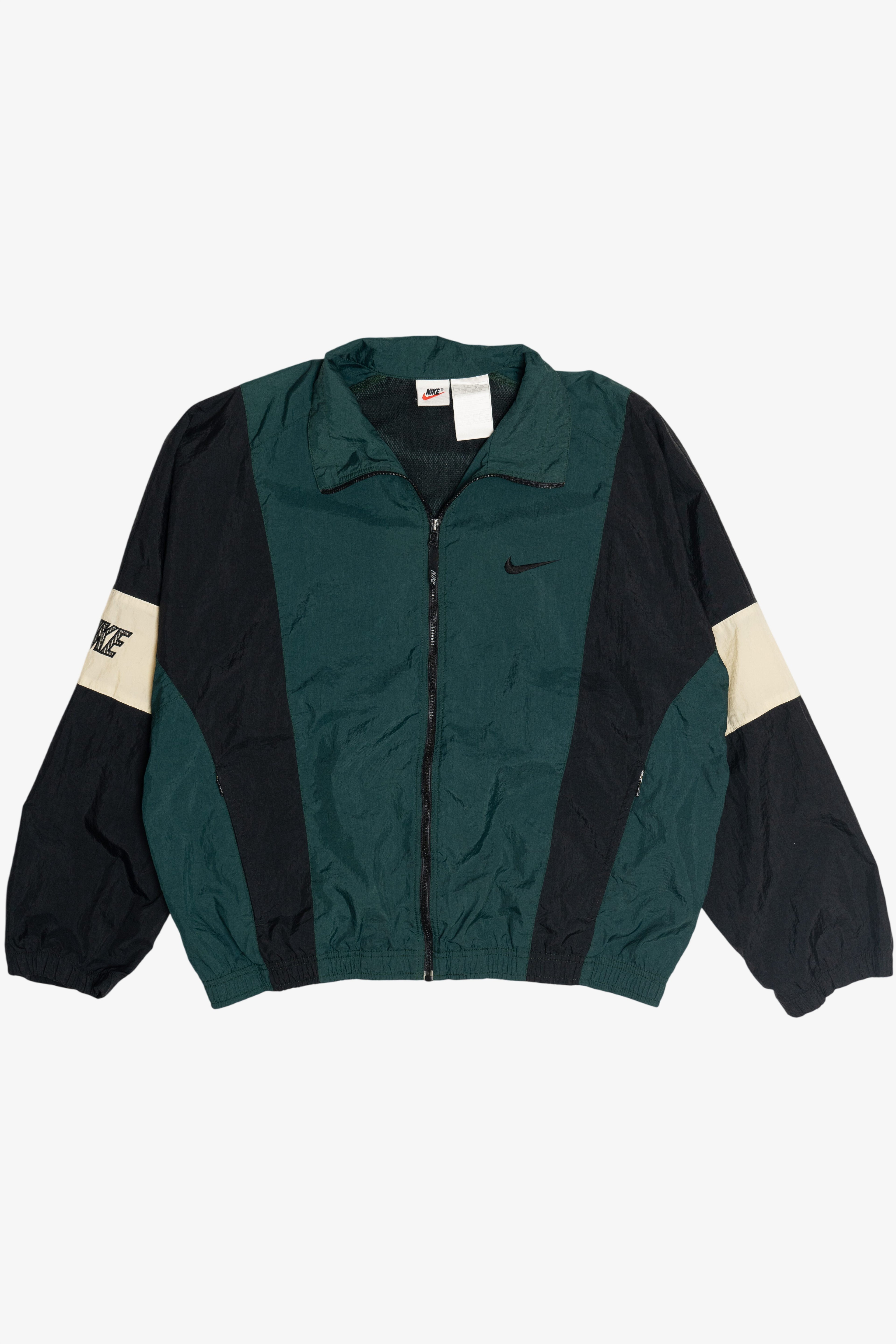 Vintage Nike Embroidered Logo Nylon Windbreaker (1990s)