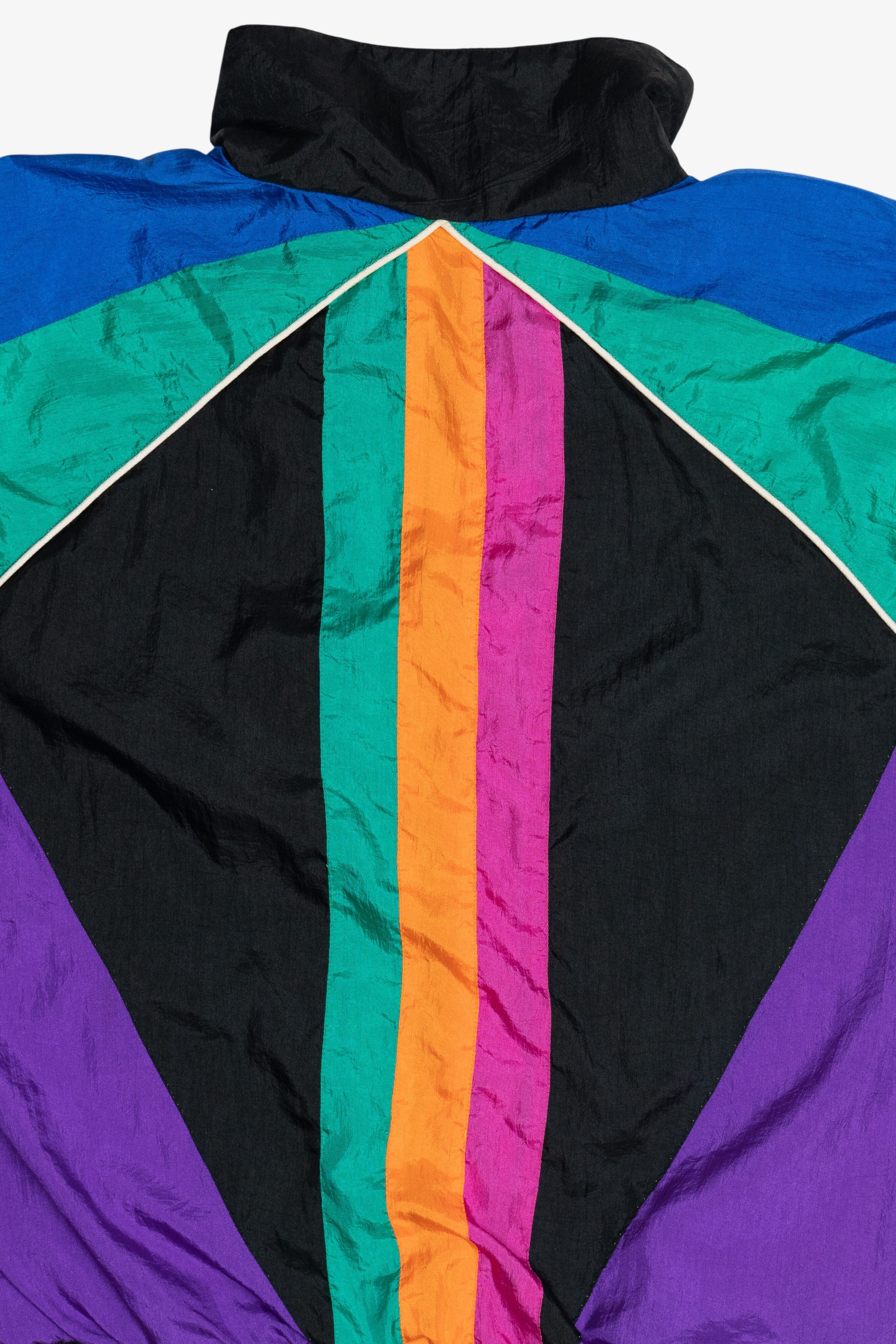 Vintage Janeve Bright Color Block Windbreaker (1980s)