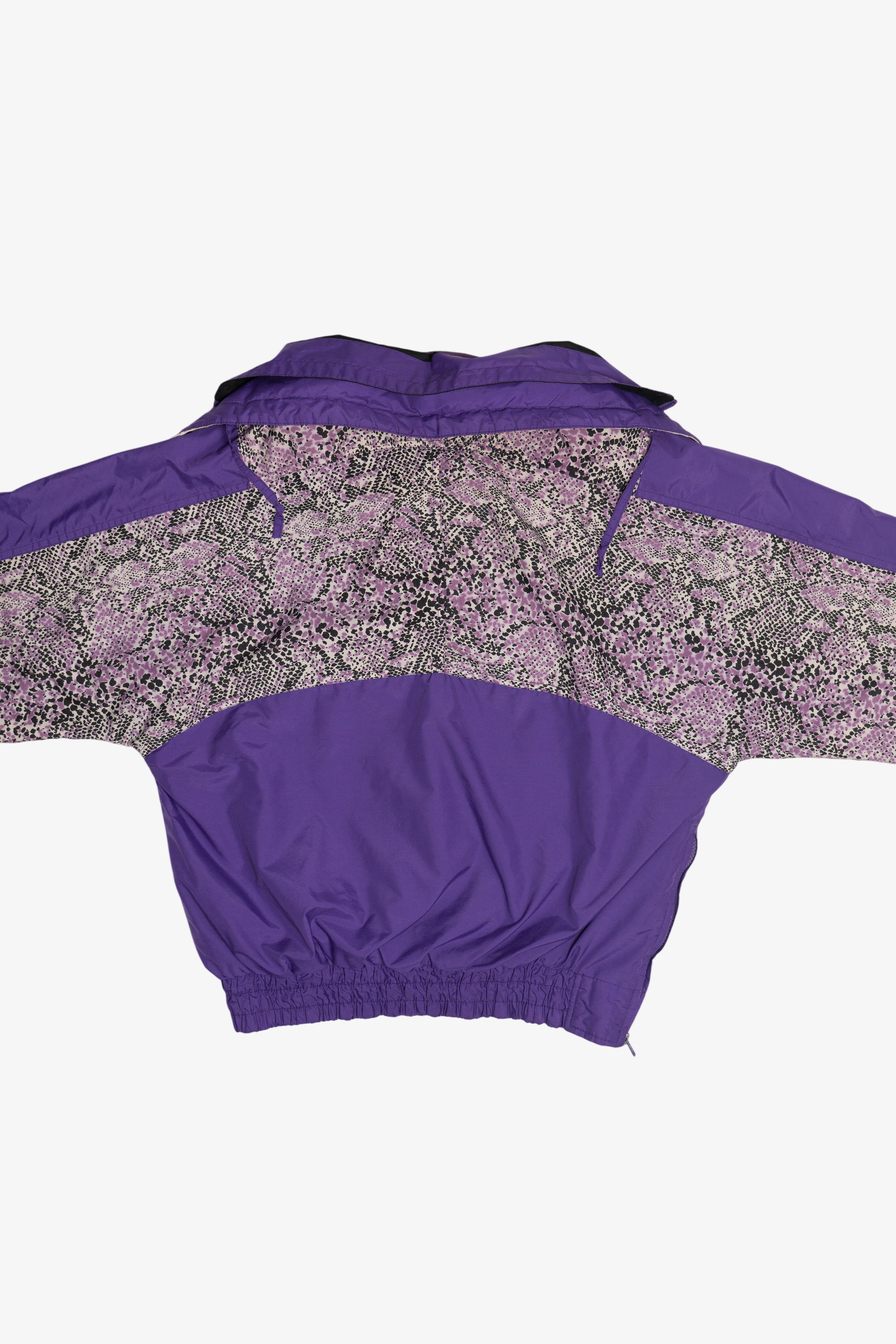 Vintage Zubaz Snake Print Pullover Windbreaker (1990s)