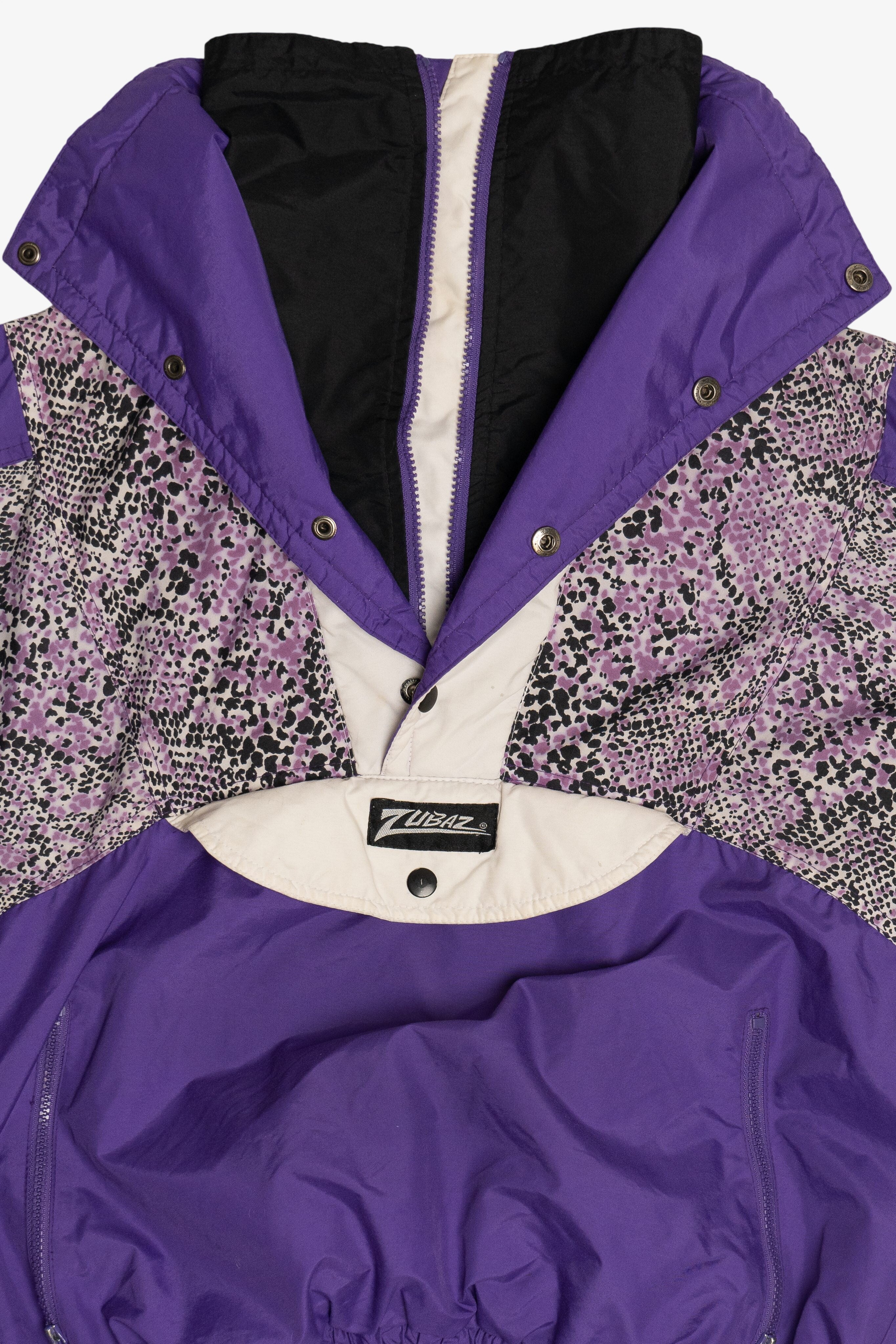 Vintage Zubaz Snake Print Pullover Windbreaker (1990s)