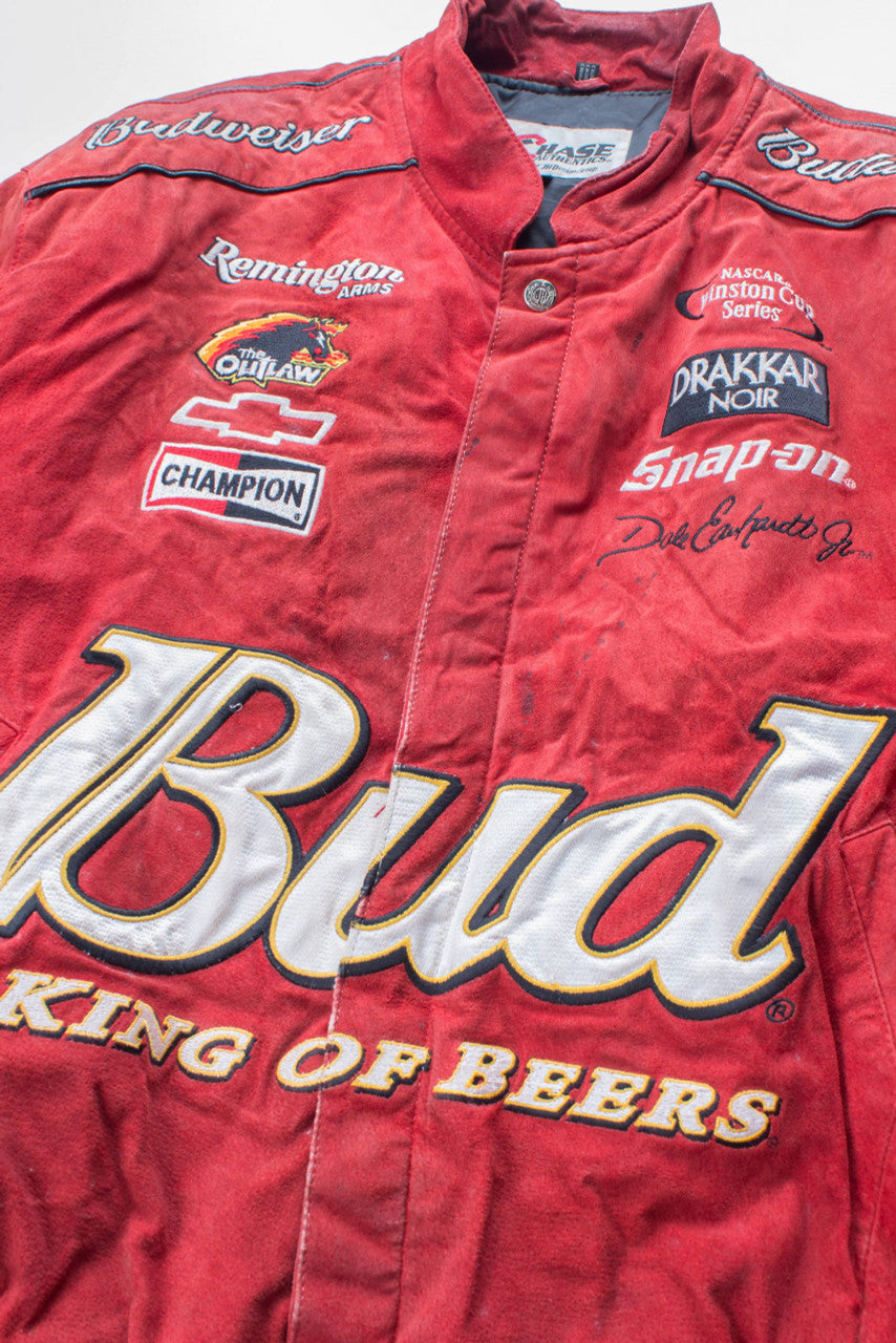 Leather King of Beers Nascar Jacket