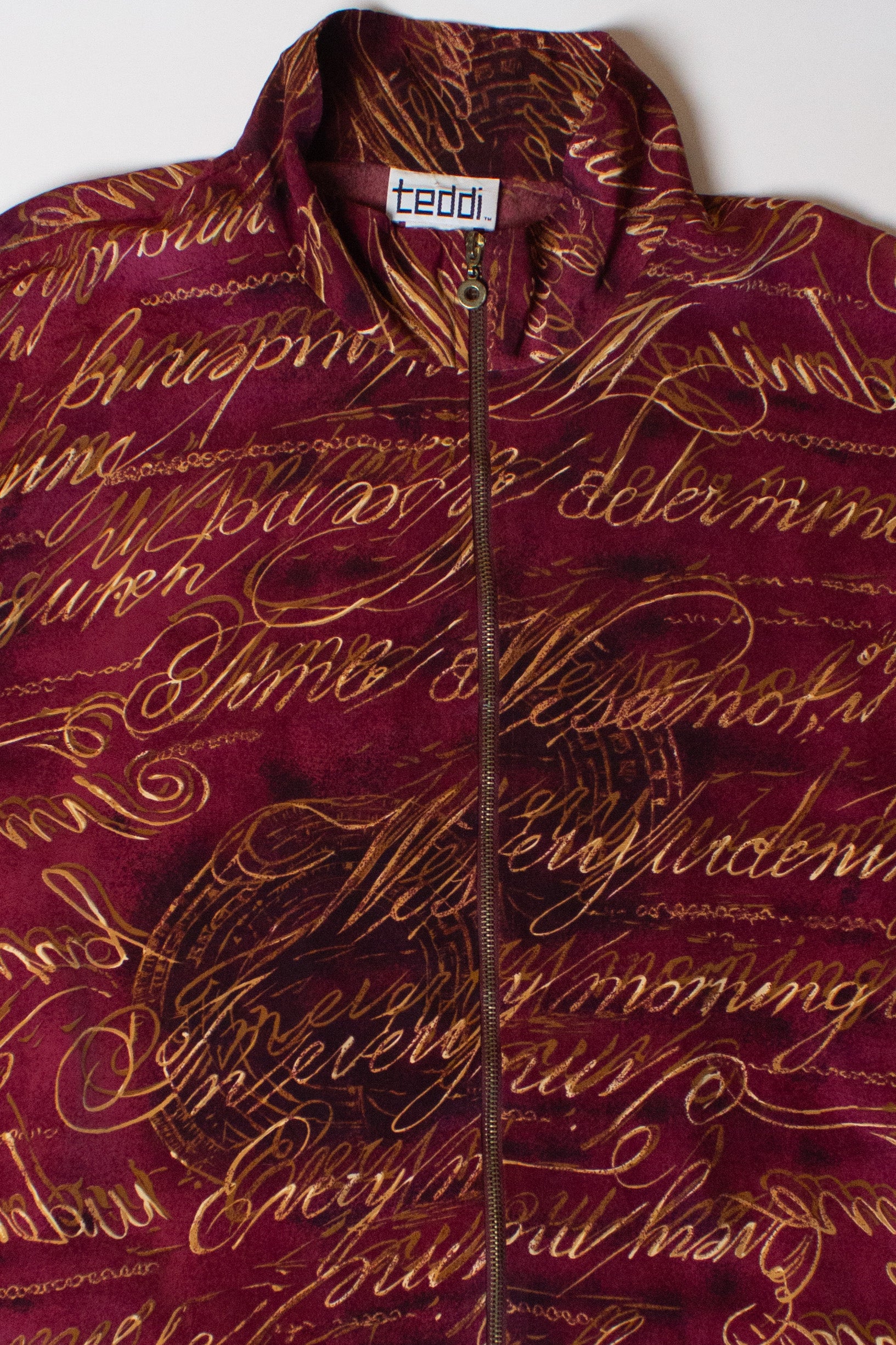 Vintage Gold Script Light Jacket (1990s)