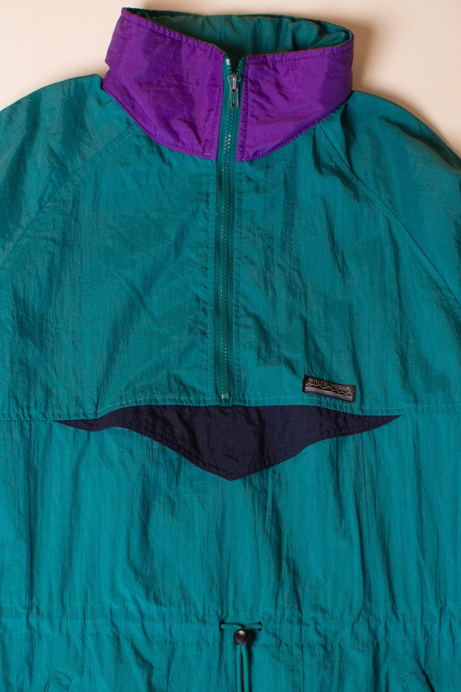 Vintage White Sierra Pullover Jacket (1990s)