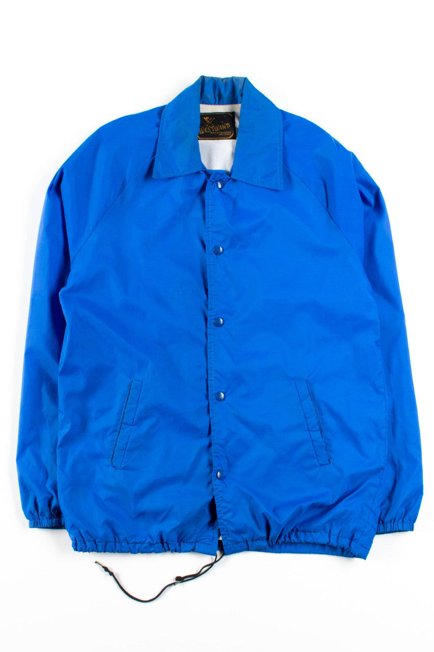Vintage Blue Button Up Lightweight Jacket