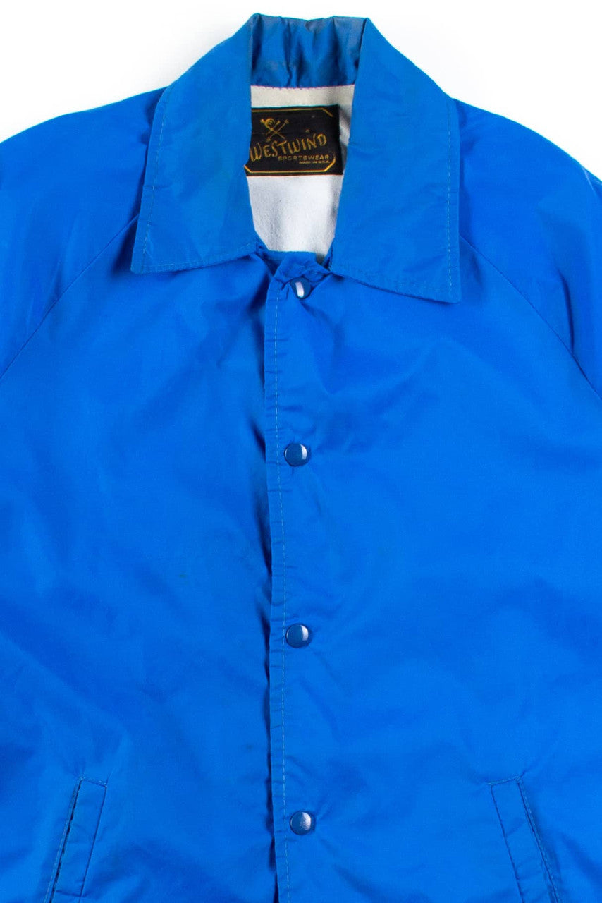 Vintage Blue Button Up Lightweight Jacket