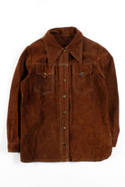 Vintage Suede Button Up Jacket