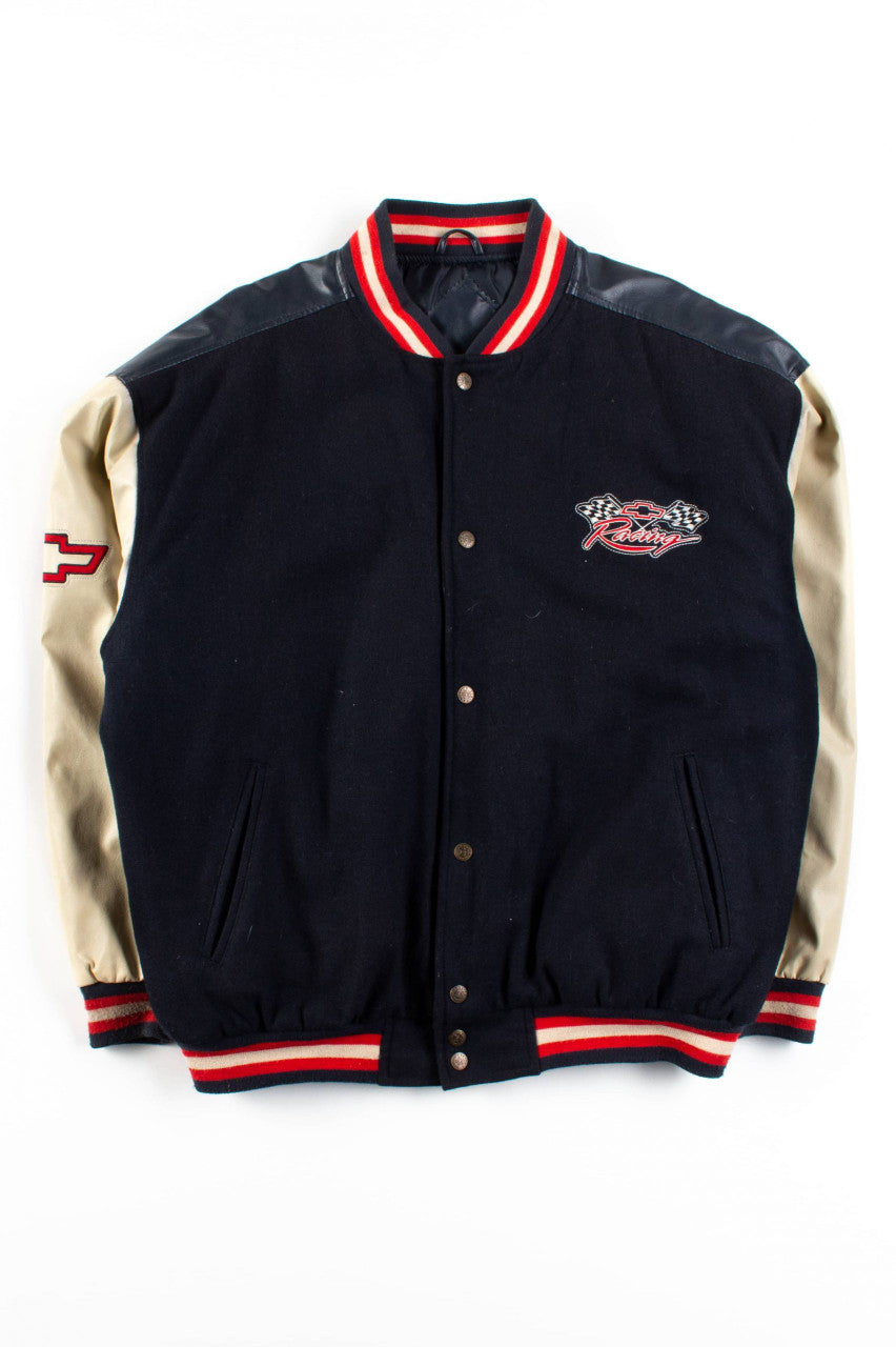 Vintage Chevrolet Racing Pleather Jacket