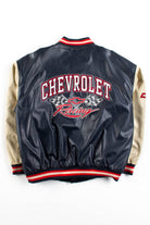 Vintage Chevrolet Racing Pleather Jacket