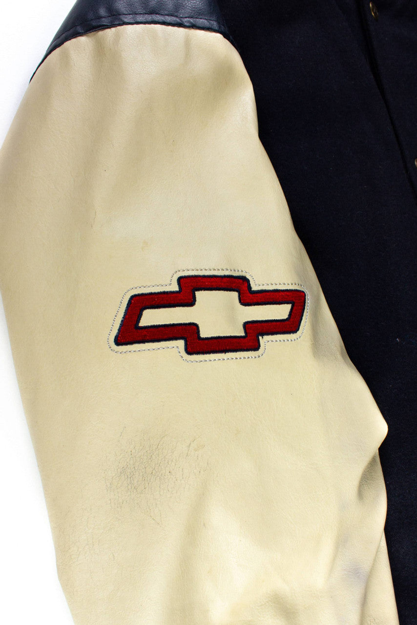 Vintage Chevrolet Racing Pleather Jacket