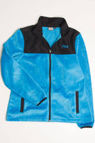 Blue FILA Fleece Zip Up Jacket