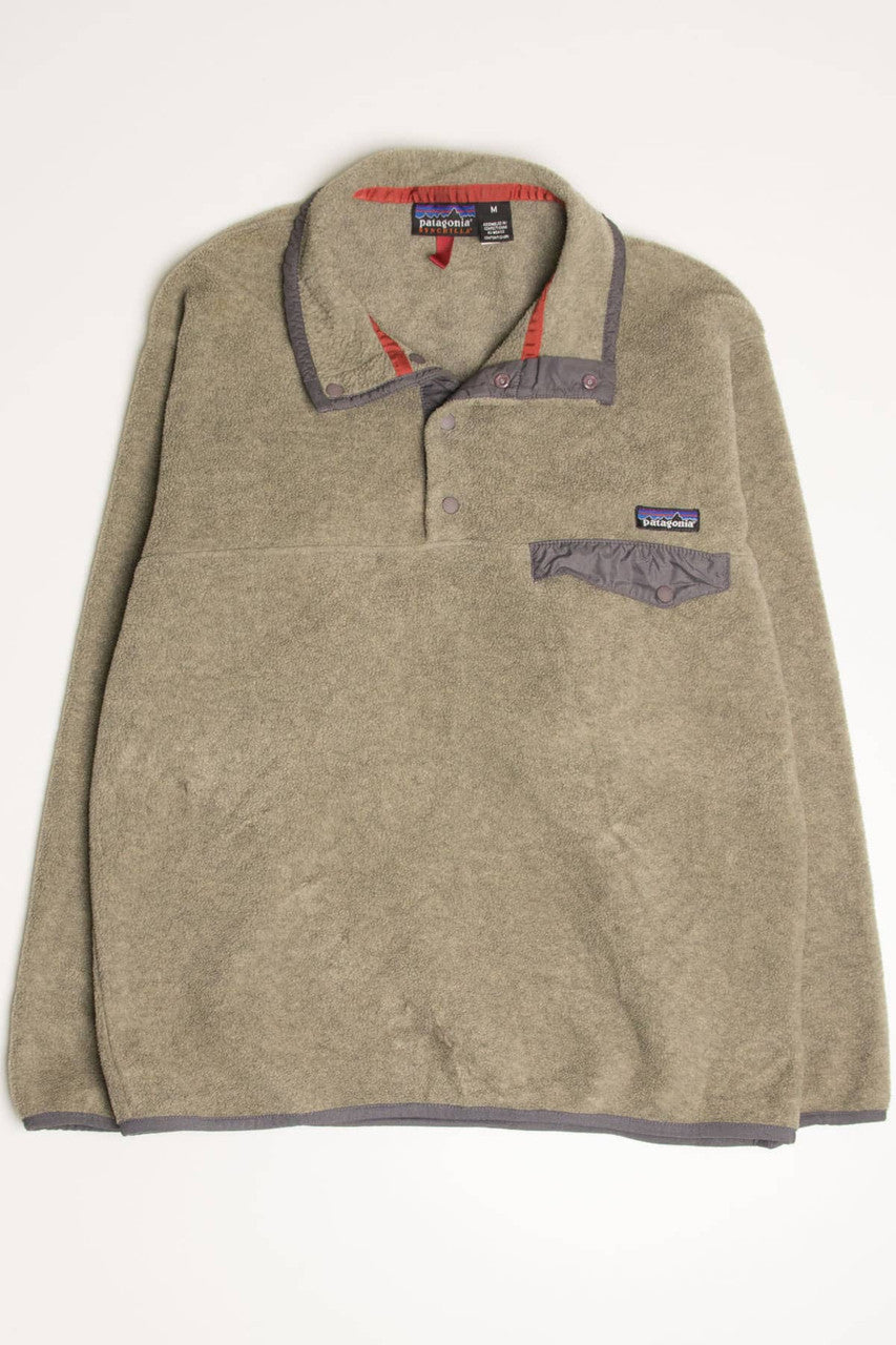 Beige Patagonia Fleece Pullover