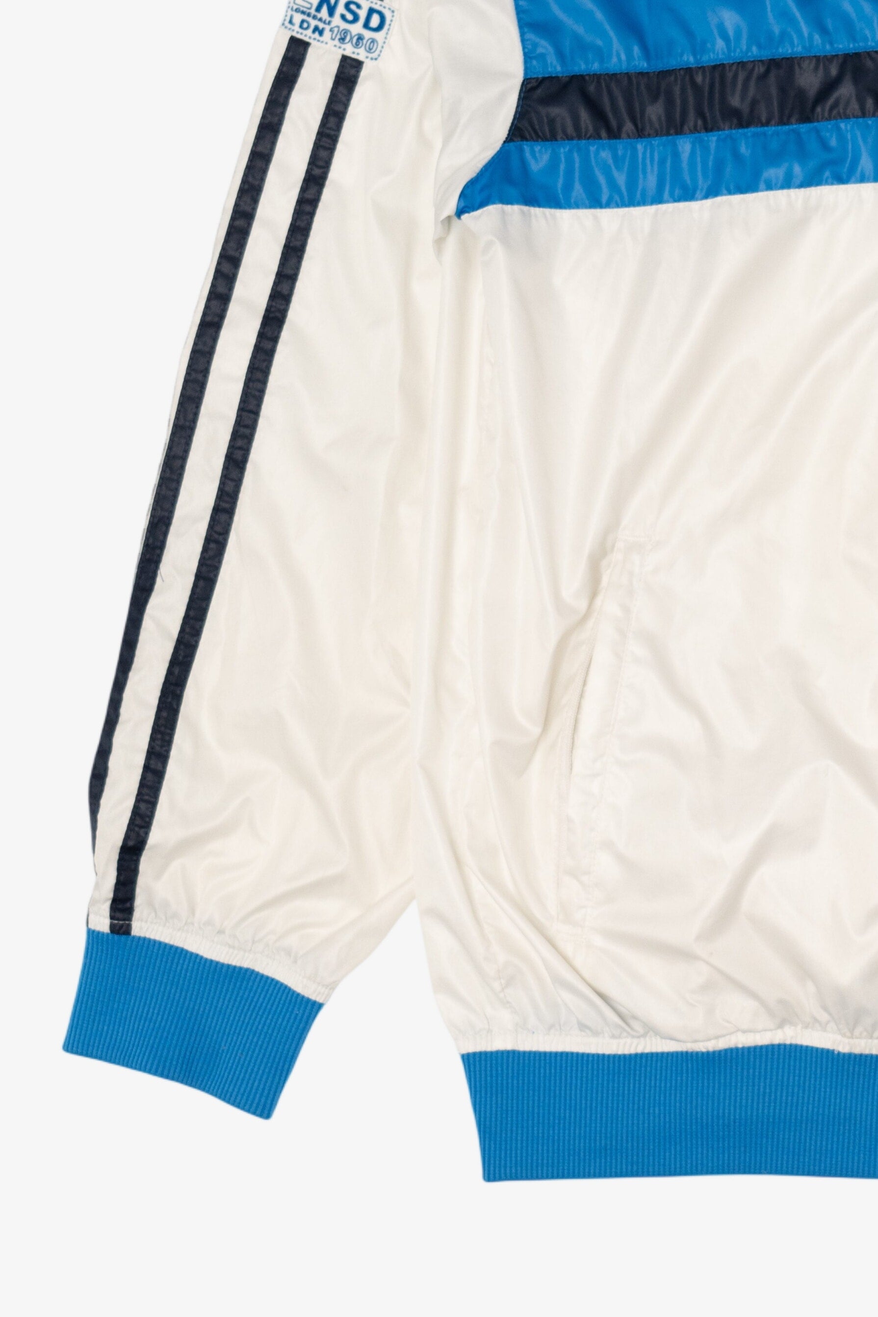 Vintage Blue And White Lionsdale Track Lightweight Jacket (1990s)