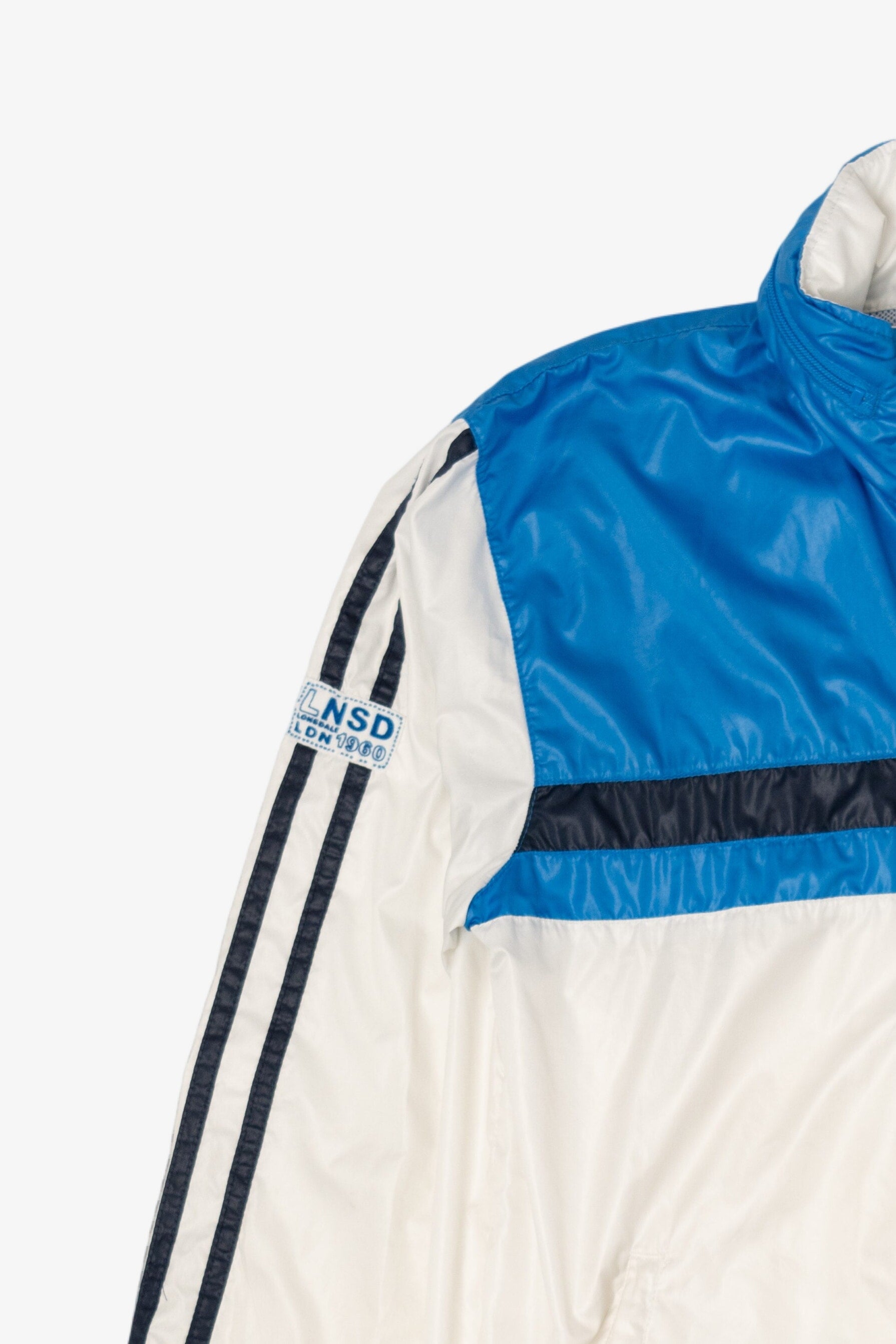 Vintage Blue And White Lionsdale Track Lightweight Jacket (1990s)