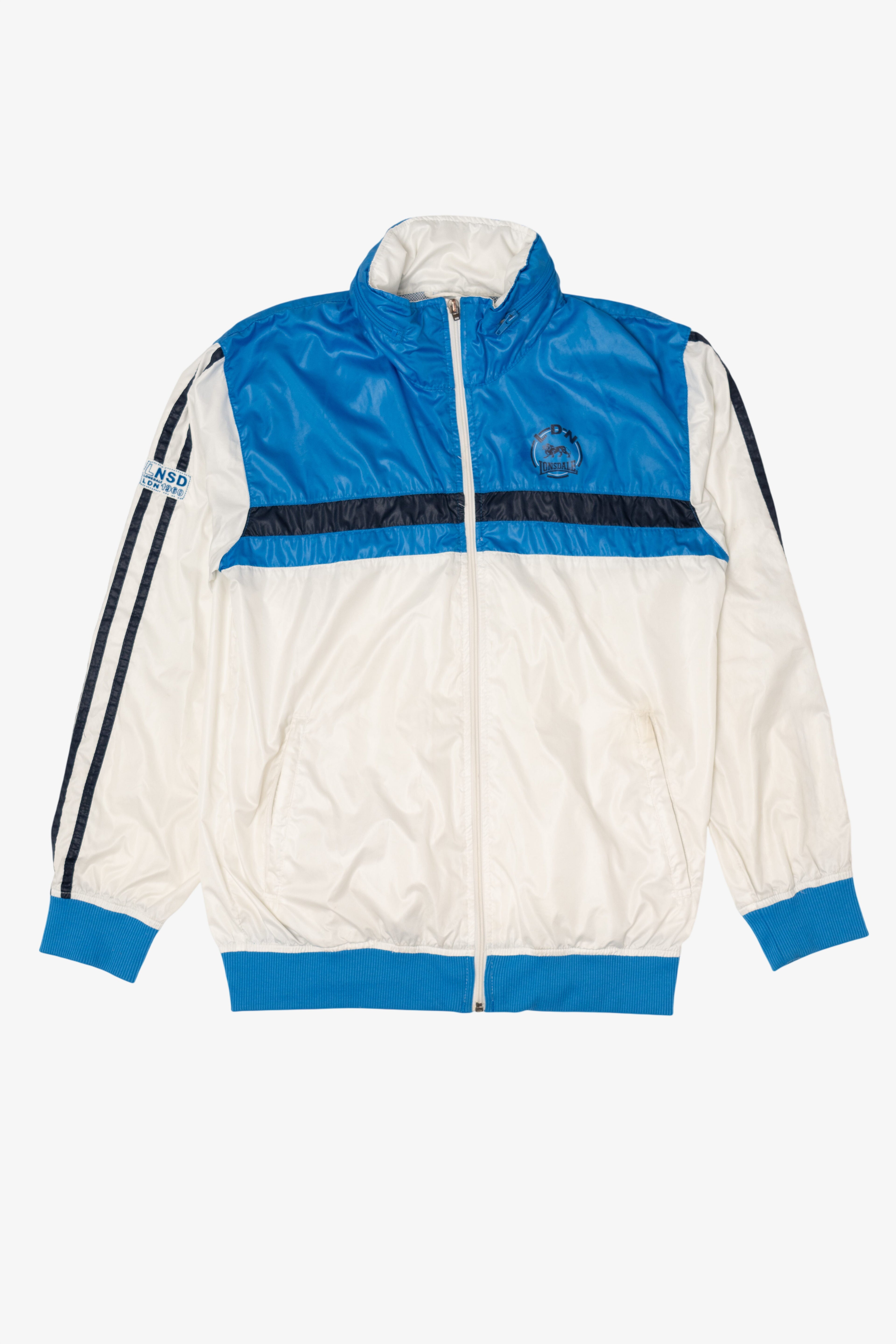 Vintage Blue And White Lionsdale Track Lightweight Jacket (1990s)