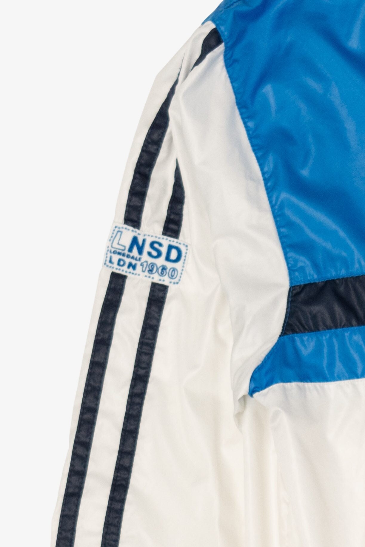 Vintage Blue And White Lionsdale Track Lightweight Jacket (1990s)