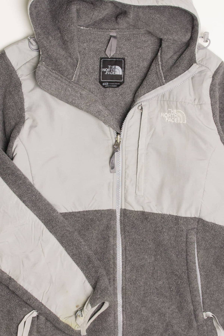 Grey North Face Fleece Zip Up Jacket