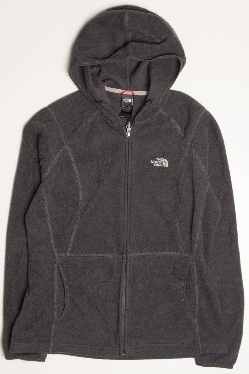 Charcoal North Face Fleece Zip Up Jacket