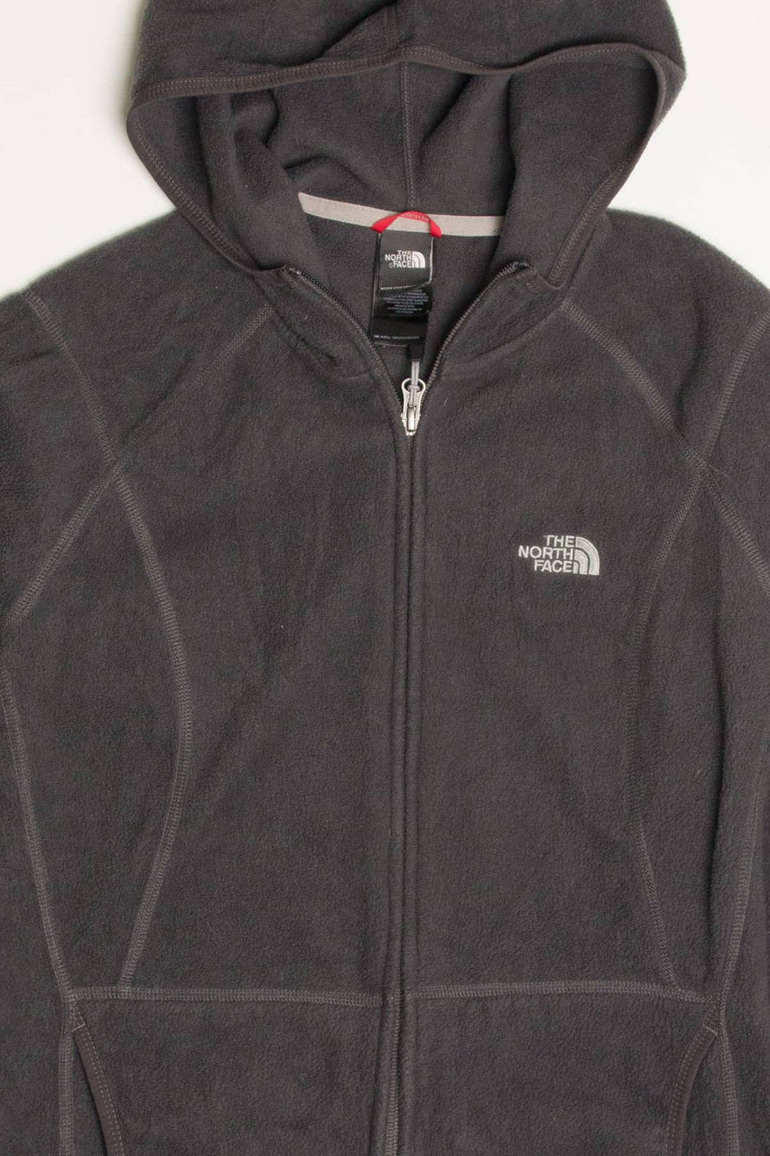 Charcoal North Face Fleece Zip Up Jacket