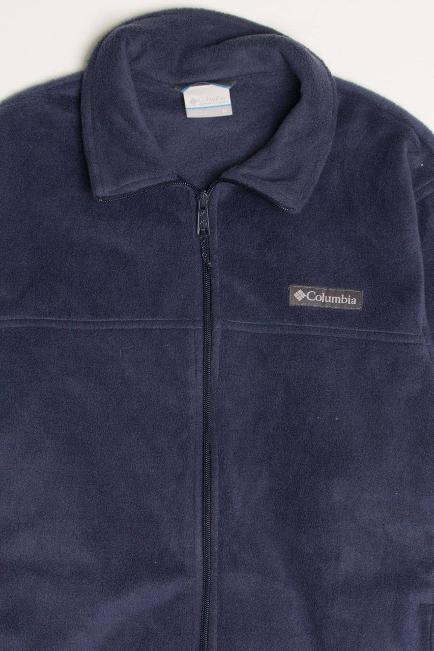 Dark Blue Columbia Fleece Zip Up Jacket