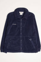 Blue Columbia Fleece Zip Up Jacket