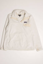 White Patagonia Fuzzy Fleece Pullover