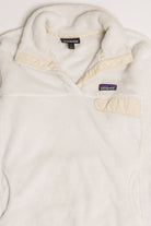 White Patagonia Fuzzy Fleece Pullover