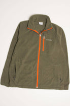 Olive Columbia Fleece Zip Up Jacket