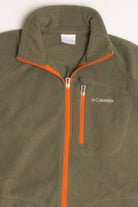 Olive Columbia Fleece Zip Up Jacket