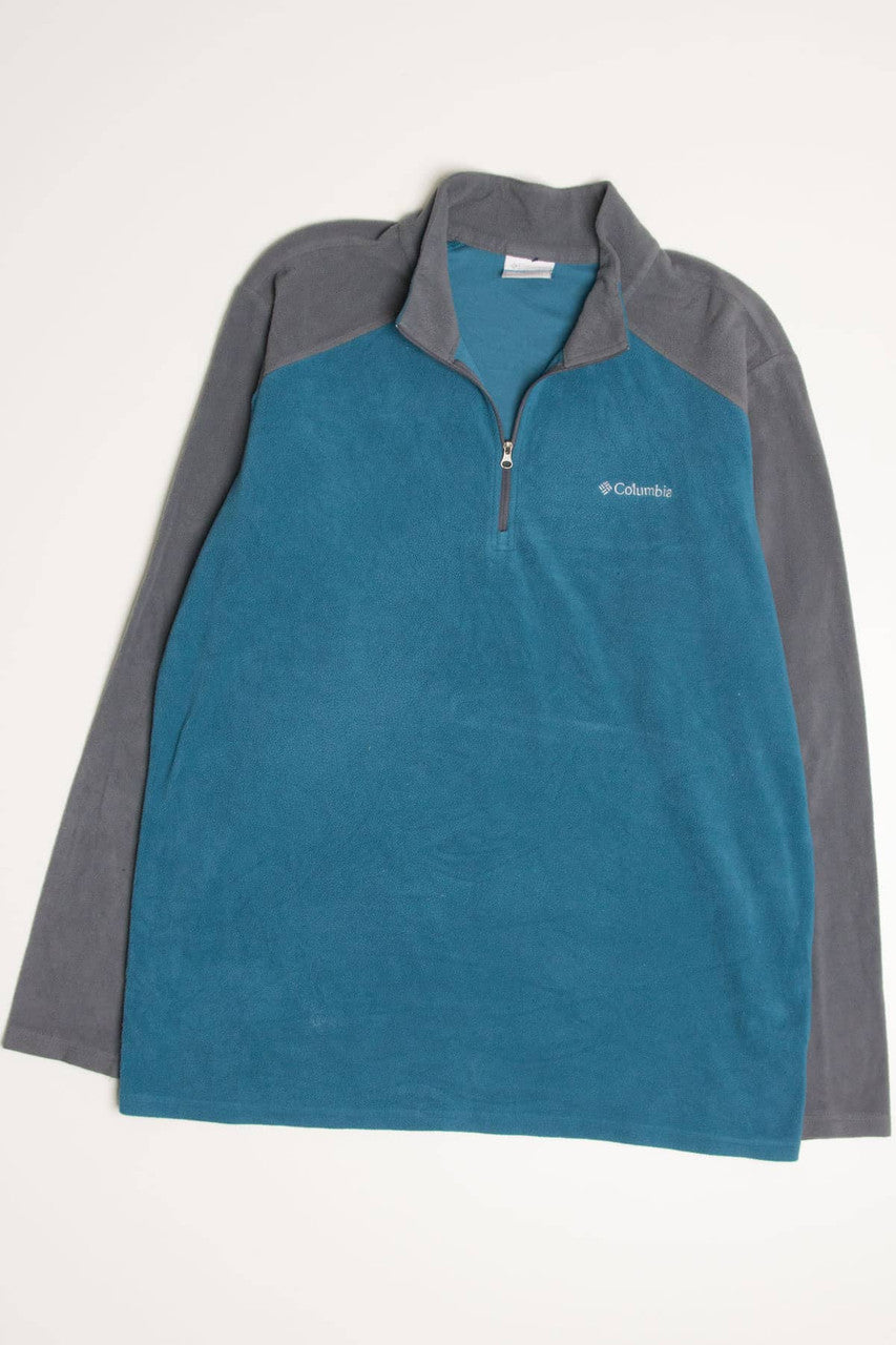 Teal Columbia Fleece Pullover
