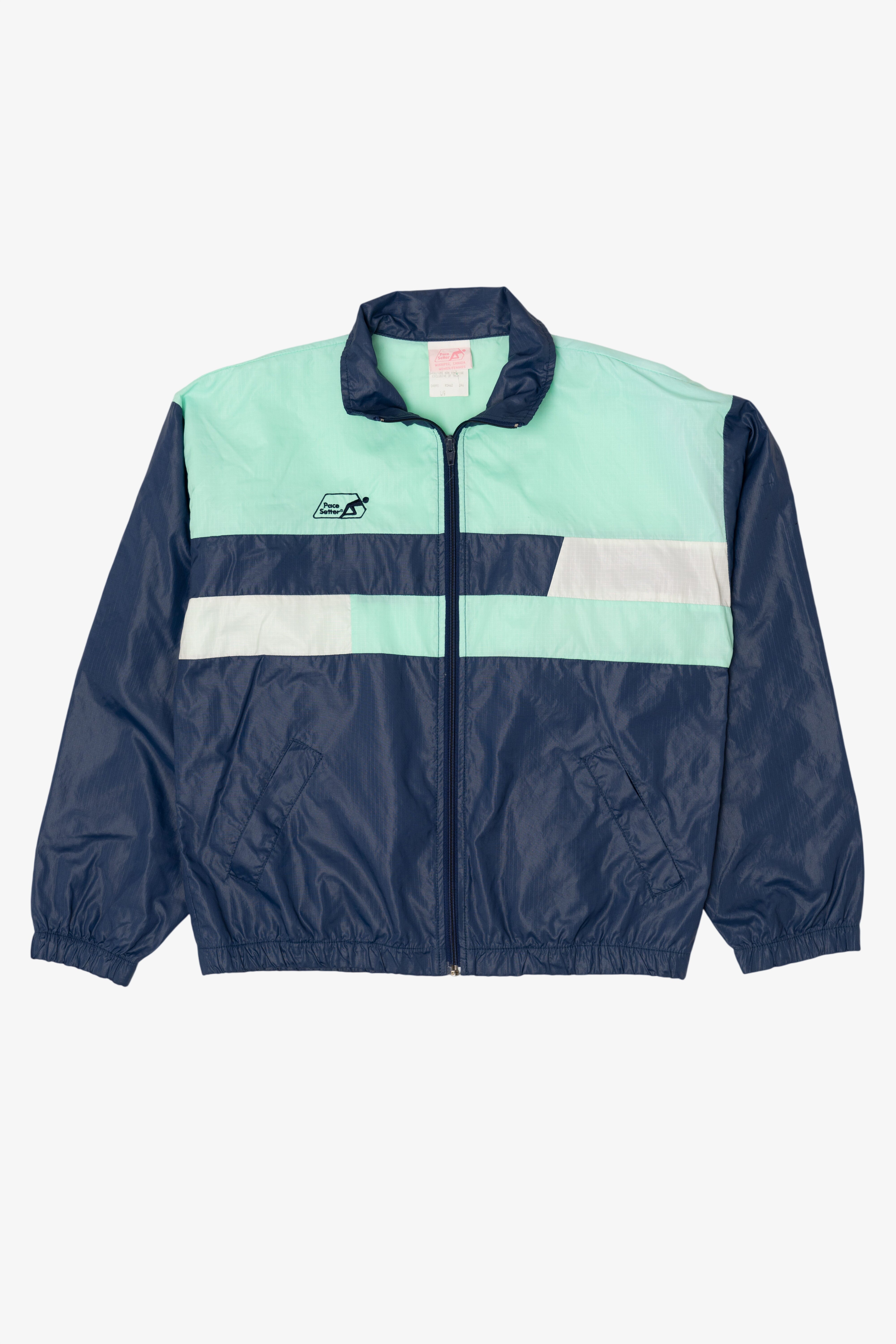 Vintage Blue Pace Setter Windbreaker Jacket (1990s) – Ragstock