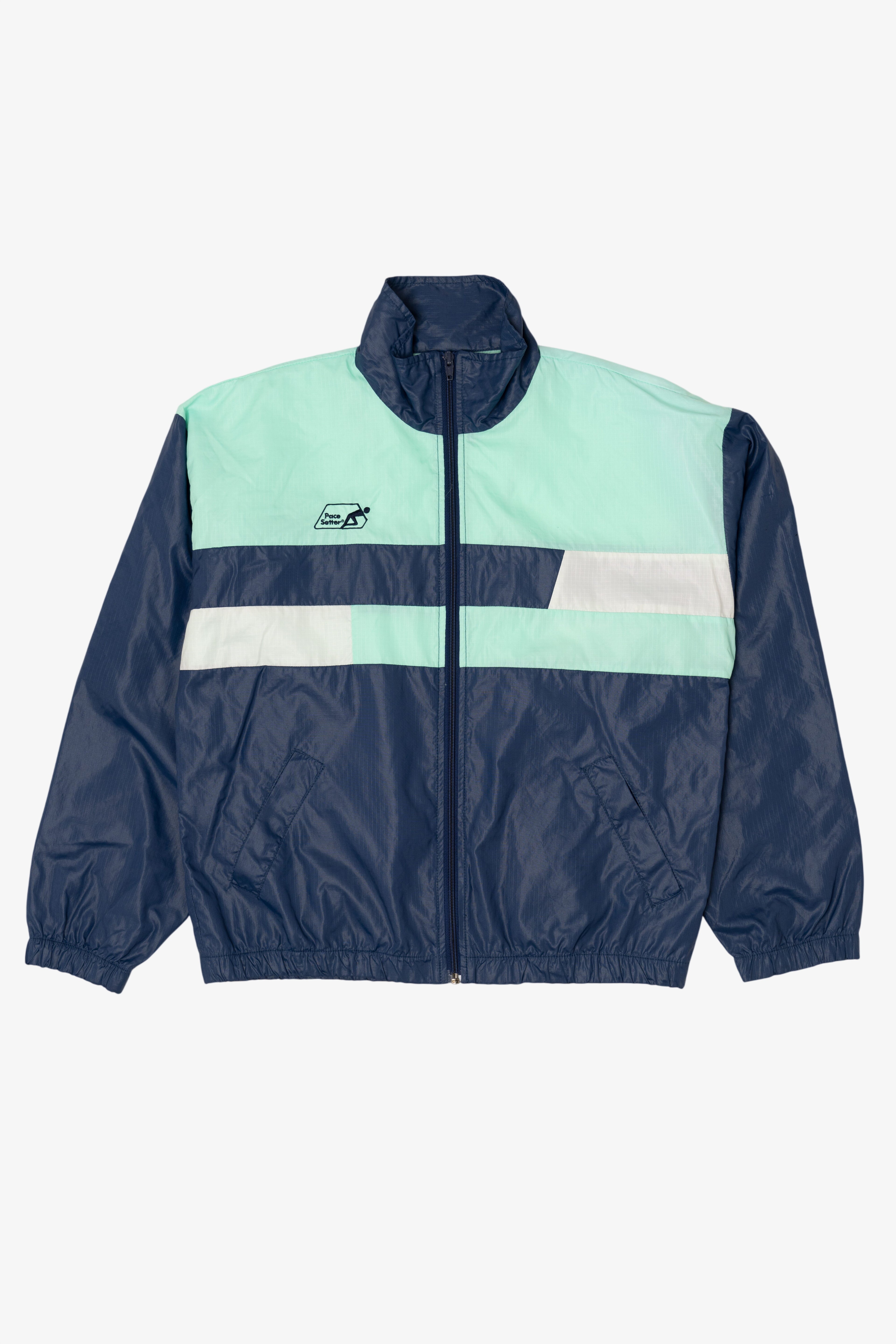 Vintage Blue Pace Setter Windbreaker Jacket (1990s)