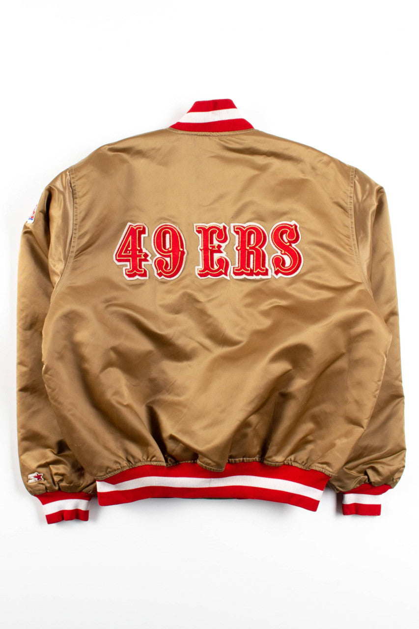 Vintage San Francisco 49ers Satin Starter Bomber Jacket (1980s)