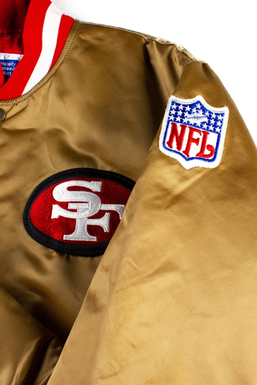 Vintage San Francisco 49ers Satin Starter Bomber Jacket (1980s)