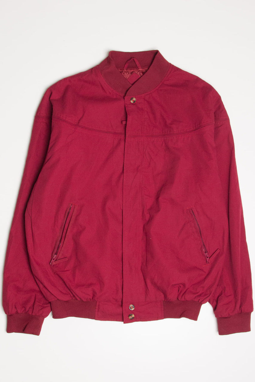 Burgundy Windbreaker Lightweight Jacket