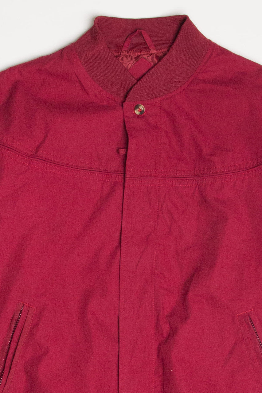 Burgundy Windbreaker Lightweight Jacket